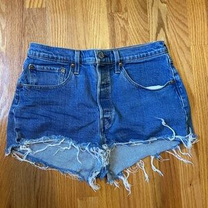 Levi's Dark Wash Denim Women's Shorts